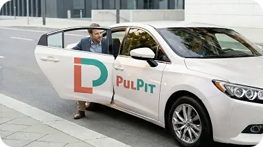 Passenger arriving safely by Pulpit intercity taxi
